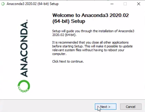 Anaconda setup