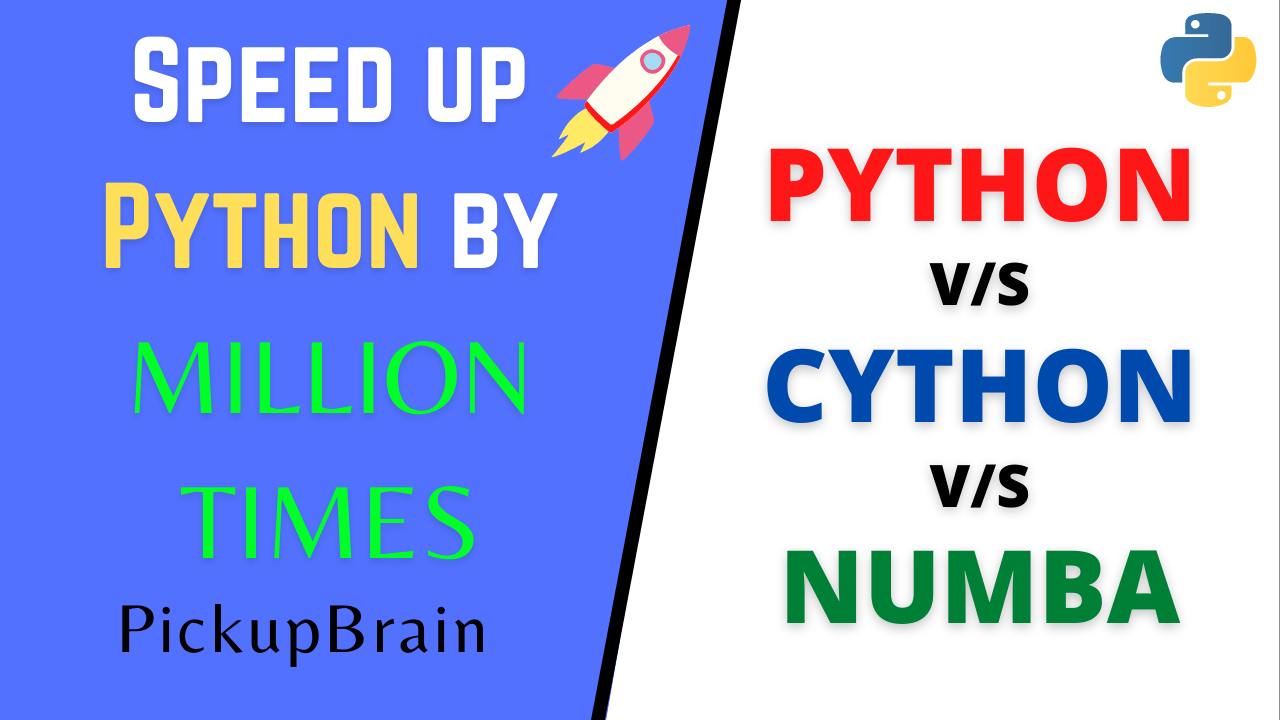 Speed up Python by up to Million time