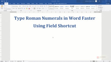 How to quickly type Roman Numerals in Word - PickupBrain