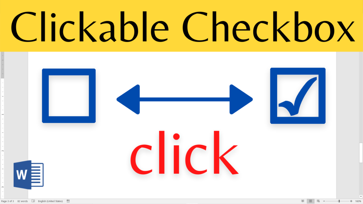 How to create checklist in word with clickable checkbox