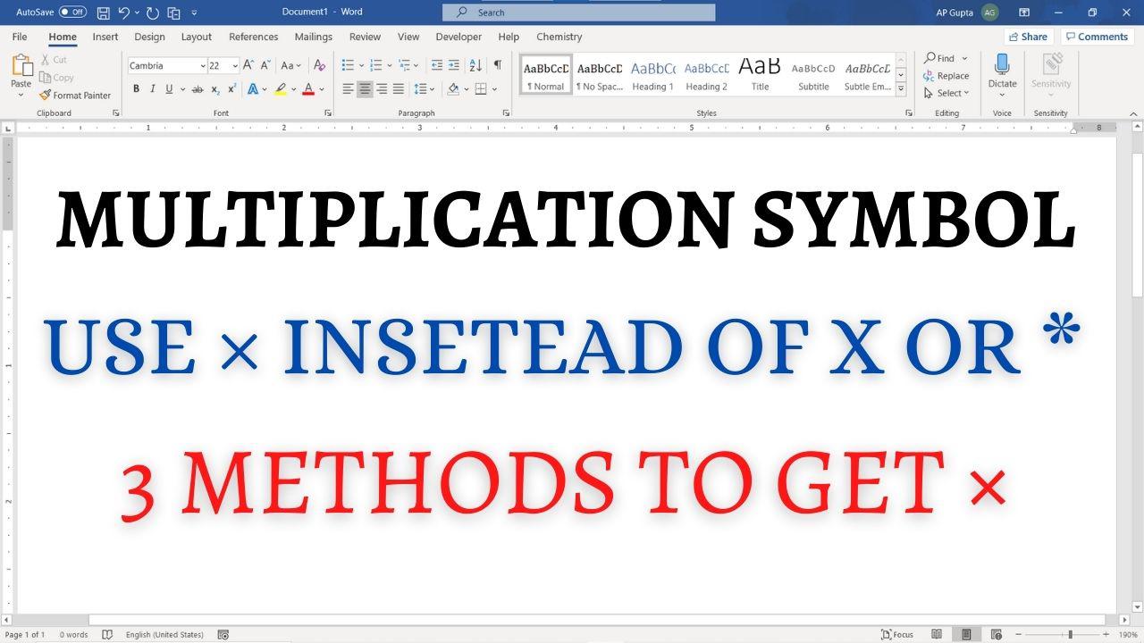 how-to-insert-multiplication-symbol-in-word-pickupbrain-be-smart