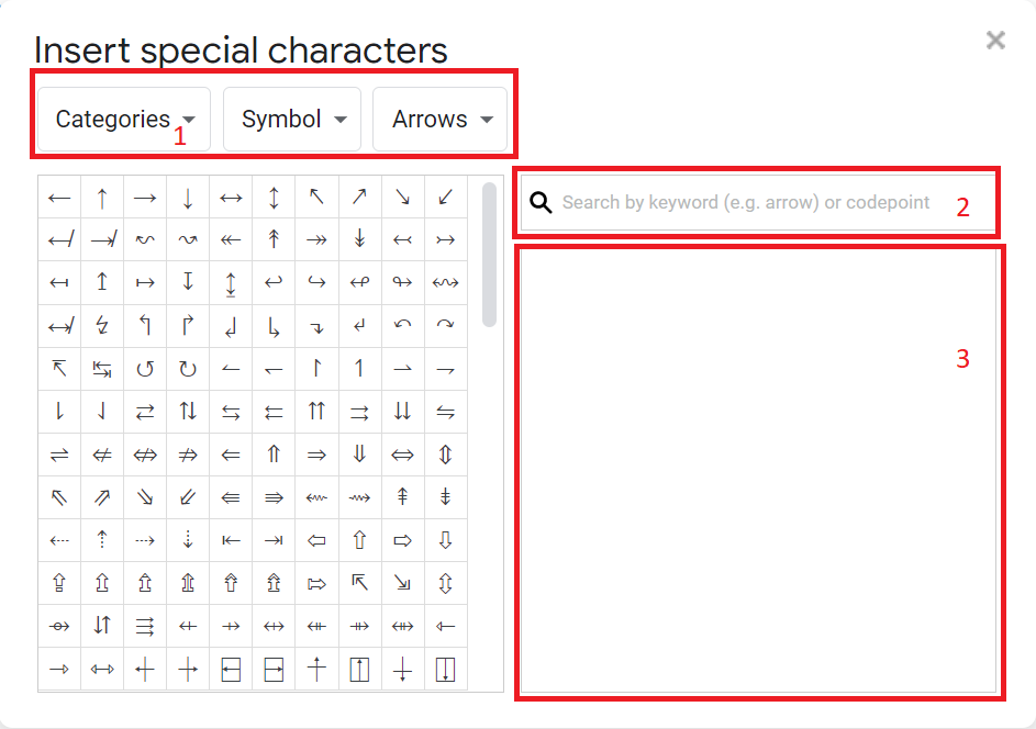 Three different ways to inset Greek Alphabets in Google docs using Insert Special Characters