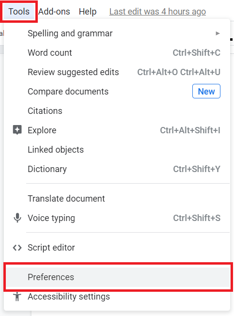 How to set auto substitution in Google Docs