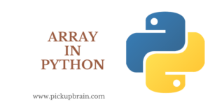 Array in Python - PickupBrain: Be Smart