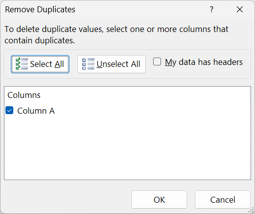 remove duplicate dialogue box