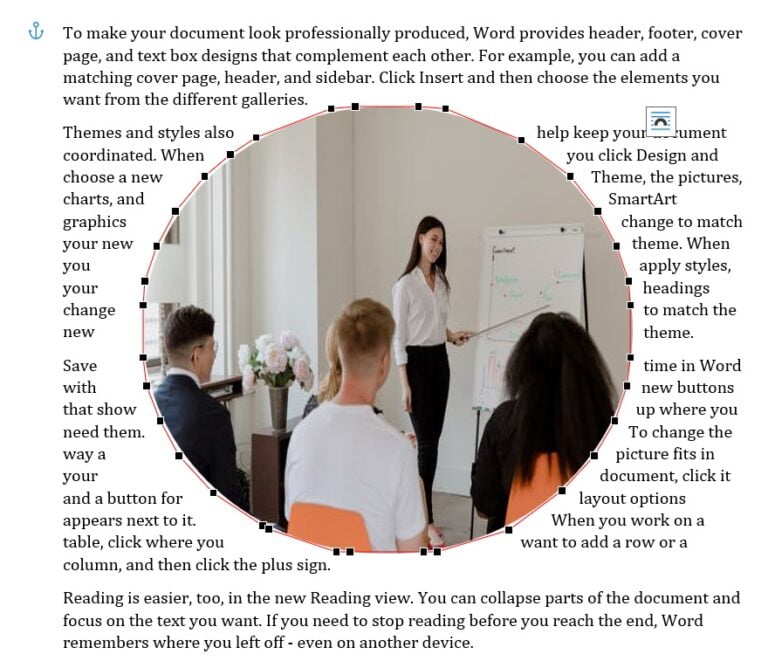 Understanding Different Types Text Wrapping Options in MS Word