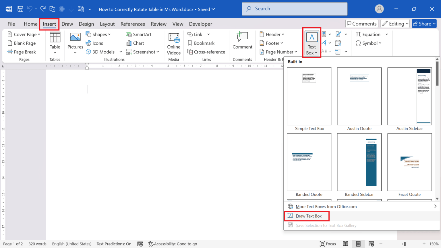 How to Correctly Rotate a Table in Microsoft Word Without Losing ...