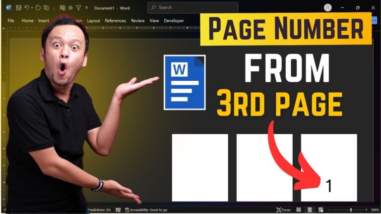 how to restart page numbering in word